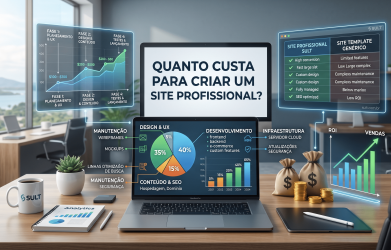 Quanto custa para criar um site profissional